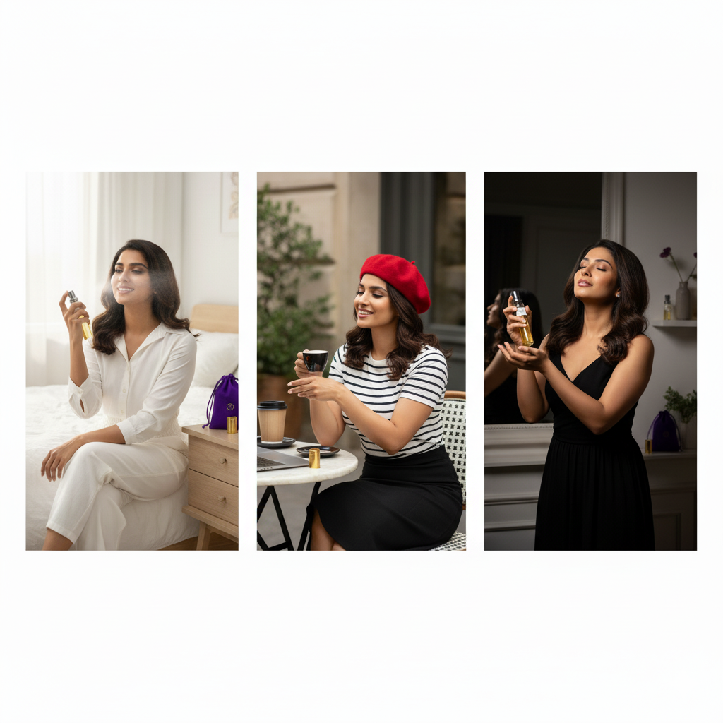 femme se parfument avec le Brume Victoria femme idéal